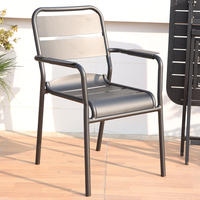 Ensemble Chaise et Table Pliante en Aluminium Moderne pour Extérieur – Offre Spéciale pour Cour, Balcon, Jardin et Espaces Commerciaux