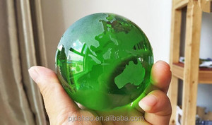 Bola Decorativa Ecológica de Cristal K9 con Mapa <span class=keywords><strong>del</strong></span> Mundo, Diseño Animal y Letras Grabadas con Tecnología de Sandblasting - Product Image 3