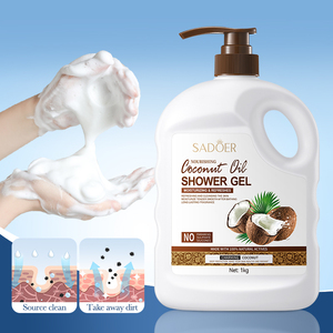 Le <span class=keywords><strong>gel</strong></span> <span class=keywords><strong>douche</strong></span> le plus populaire à l'huile de coco pour nettoyer, hydrater et stériliser la peau - Product Image 1