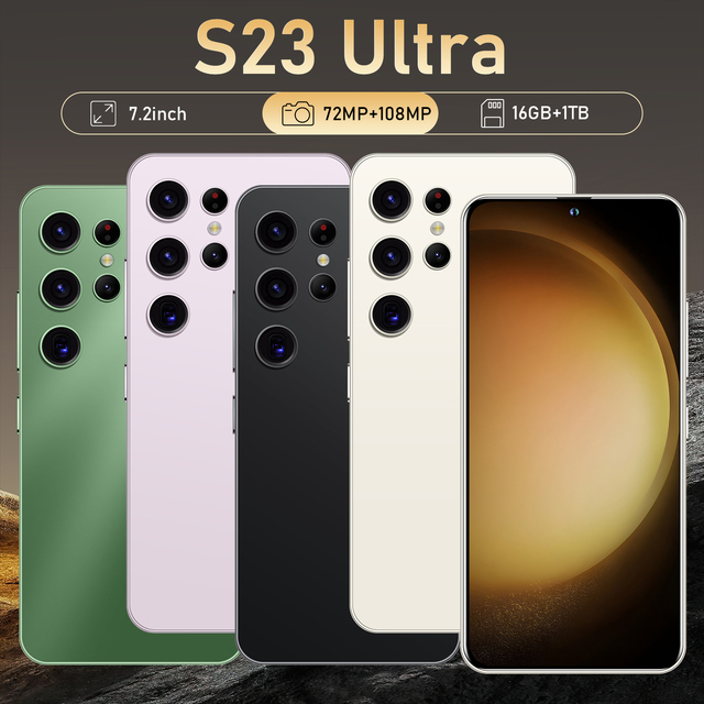 2024 Original Phone Wholesale Telephone Unlocked Smartphone Mobile Phone S23 Ultra 16+512GB 7.3inch 4G 5G