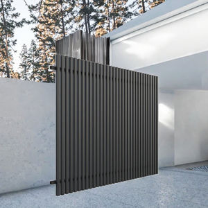 Panneau de clôture en alliage d'aluminium noir OEM et ODM, largeur 2,2 m (6 pieds), revêtement anti-UV durable, modélisation 3D moderne <span class=keywords><strong>pour</strong></span> maisons - Product Image 3