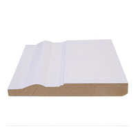 Plinthe en MDF blanc apprêté moderne, prêt à peindre, pour appartement, garantie 5 ans, directement de l'usine