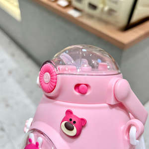 Botella de <span class=keywords><strong>Agua</strong></span> Deportiva para Niños de 900 ml al por Mayor, Linda Botella de Gran Capacidad con Correa de Reloj para la Escuela y Actividades al Aire Libre - Product Image 2