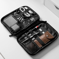 Grande trousse de rangement électronique de voyage pour accessoires technologiques, rangement de câbles, batterie externe, cartes SD, sac de rangement de voyage