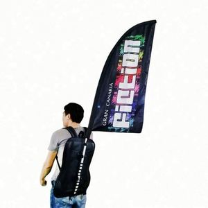 ธงแบนเนอร์รูปหยดน้ำแบบสะพายหลังคุณภาพสูง OEM ขนาดมาตรฐาน  ปรับแต่งได้ - Product Image 3