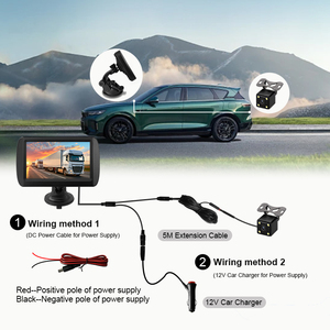 4.3 inch Sucker Cup Monitor with Mini <strong>LED</strong> Backup Camera for <strong>Reverse</strong> <strong>Aid</strong>, Universal Rear View Car Camera - Product Image 5