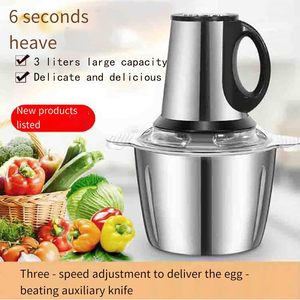 Picadora de Carne Pequeña de 2L 3L en Oferta, la Mejor Picadora de Carne Eléctrica de Acero Inoxidable Económica para el Hogar y la Cocina - Product Image 2