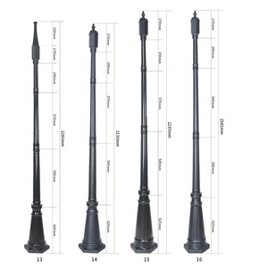 Die Casting Nhôm Trang Trí Ngoài Trời Led Năng Lượng Mặt Trời Vườn Ánh Sáng Cực - Product Image 5