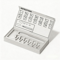 Aangepaste verpakkingsset magnetische cadeaudoos hologram sticker label en instructiehandleiding leaflet kit voor peptide flaconpen