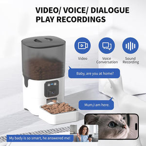 Kamera ile otomatik kedi besleyici ayarlanabilir açı 2.4G WiFi 6L zamanlı kediler için iki yönlü ses ile Pet gıda dağıtıcı küçük köpekler - Product Image 2