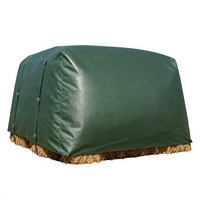 Bâche en tissu composite PP imperméable et résistante aux UV, en polyester, pour la protection des balles de foin agricoles