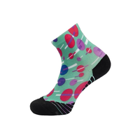 Chaussettes de sport tricotées personnalisées OEM universelles anti-grippage à compression pour cheville, motif automne, haute qualité