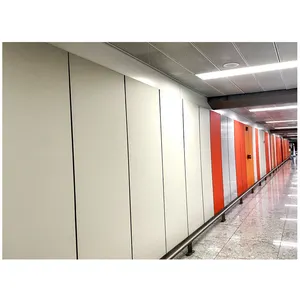Matte ACP bundar kolom panel dinding de aluminium daur ulang bahan bangunan acm pelapis dinding luar ruangan