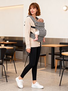 <span class=keywords><strong>Marsupio</strong></span> personalizzato avvolgente clip in metallo <span class=keywords><strong>nero</strong></span> pied de poule di cotone tessuto estetico <span class=keywords><strong>marsupio</strong></span> - Product Image 5