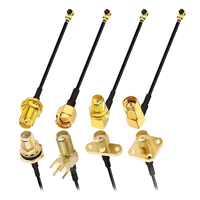 Excellent Quality Rp Sma Female to Ufl Connector Coaxial Extension Cable Rf 1.13Mm Mhf U.Fl Ufl to Sma Jack Female Rf1.13 Cable