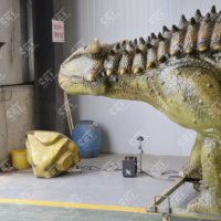 Model Dinosaurus Animatronik Kustom, Model Carnotaurus Besar Elektrik di Taman Dinosaurus, Model Animatronik Robot