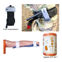 Trousse de premiers secours de survie, bandage israélien, attelle de poitrine, IFAK tactique Molle pour le soin des plaies et le contrôle des saignements