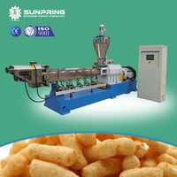 Ligne de production SunPring Slanty Snakes Extrudeuse de snacks Machine à boulettes de fromage Machine à souffler