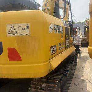 Excavatrice KOMATSU PC130 de 13 tonnes, chargeuse sur chenilles hydraulique d'occasion, équipement de construction - Product Image 1