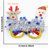 Lunettes de Noël HO-1 style dessin animé pour adultes et enfants, décoration de fête costumée, monture de lunettes de dessin animé