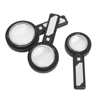 Loupe d'identification de collection de bijoux anciens RS New Handheld Reading Loupe 5X 10X 15X 8LED