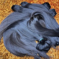 Vente en gros usine : Extensions de cheveux indiens 100 % naturels, double trame, cheveux humains Remy vierges avec cuticules alignées