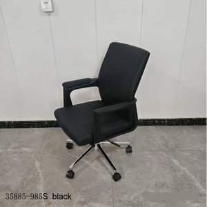 Silla de oficina moderna y cómoda 35885-985S negra - Product Image 3