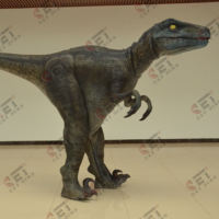 Costume de dinosaure réaliste pour adulte avec jambes visibles pour parcs d'attractions, exportateurs de dinosaures animatroniques