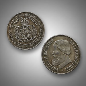 1889 บราซิล จักรวรรดิ/สาธารณรัฐ เหรียญเปโดรที่ 2 สไตล์โบราณ เหรียญที่ระลึก ของขวัญ ของตกแต่งบ้าน - Product Image 4