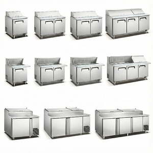 Vetrina Refrigerata <span class=keywords><strong>da</strong></span> Banco per Condimenti Pizza con Contenitori in Acciaio Inox - Product Image 3