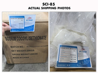 Nouilles de Sodium Cocoyl Isethionate (SCI-85) de Haute Pureté, Qualité Cosmétique pour Nettoyant Visage, Savon Syndet, Barre de Savon, Shampoing