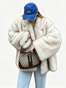 Zeyu Damen Oversize-Kunstpelzmantel 2026 Winter mit Reverskragen, mittellang, dick, warm, flauschig, Kunstpelzjacke, Kunstpelz-Übermantel ODM - Product Image 2