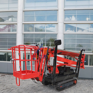 رافعة صغيرة أسرع بطول 8-28 متر مقطورة منصة عمل هوائية تلسكوبية رافعة عنكبوتية صغيرة رافعة ذراع قابل للنقل - Product Image 2