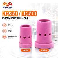 Diffuseur de gaz en céramique pour torche MIG KR350 KR500, isolateur céramique résistant à la chaleur, pièces de rechange pour pistolet de soudage à protection gazeuse