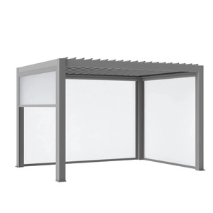 Gazebo d'extérieur, cour, alliage d'aluminium, persiennes, auvent électrique, villa, jardin, véranda, style moderne chinois, pavillon - Product Image 5