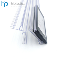 Hiplastics OPHDC-HSBK gondole en plastique bande de données auto prix étiquette moulage porte-billets étagère bord porte-étiquettes pour étagères