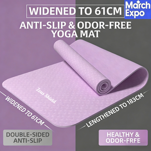 Tapete de <span class=keywords><strong>Yoga</strong></span> Personalizado de TPE Rosa, Ligero, Impermeable, Duradero, Antideslizante para Exteriores con Correa de Transporte para Uso Universal - Product Image 1