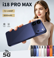 Smartphone OLED 7,3 pouces 18 PRO MAX 5G Octa Core HD 120Hz, Android 15, 16+1 To, 108MP, Anglais/Français/espagnol