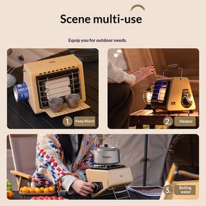 Estufa de Leña Portátil de Acero Inoxidable para Interiores y Exteriores, para Invierno, para Acampar, con Tanque de Gas - Product Image 5