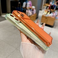 Coque de téléphone antichute mate à quatre coins pour iPhone 17 Air 16 15 Pro Max, protection intégrale de l'objectif, en TPU souple