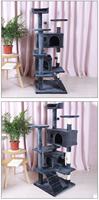 Meilleures ventes : Arbre à chat en sisal avec hamac et niche, structure basique en peluche, direct usine