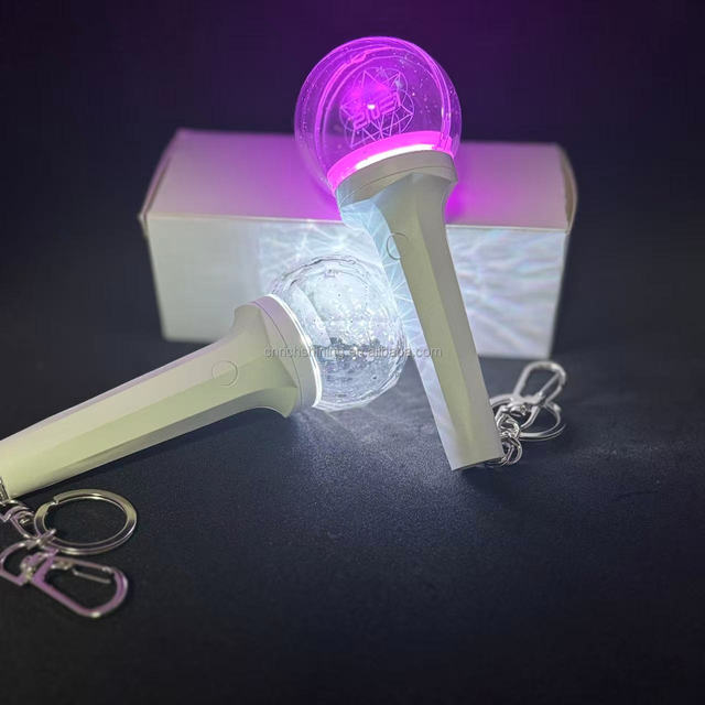 RICHSHINING Custom Logo Mini LED Keychain LED Lighting Keyrings K-pop Concert Props Mini LED Official Stick for Party