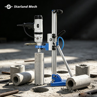 Machine de forage de carottage de béton professionnelle DD22H 2200W avec support, outil de forage humide au diamant pour la construction de grands trous