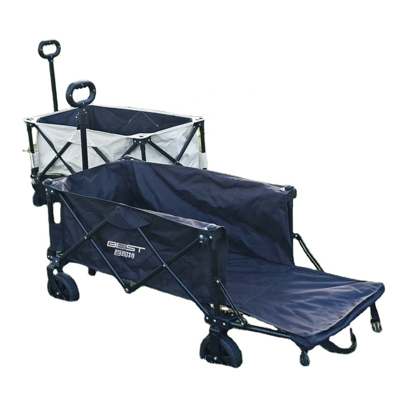 Foldable Four Wheel Steel Camping Beach