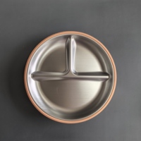 Assiette pour bébé sans BPA, antidérapante, de qualité alimentaire, assiette à compartiments pour le sevrage, passe au micro-ondes, vaisselle pour tout-petits