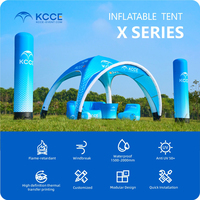 KCCE Tente gonflable 3x3 4x4 Conception personnalisée Gonflables gonflables étanches Publicité Tente chapiteau à installation rapide pour foire commerciale