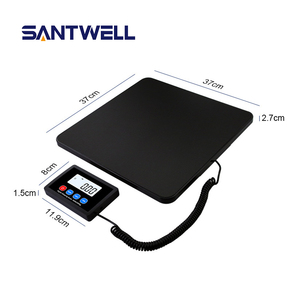 200kg 10g bleu rétro-éclairé LCD balance postale numérique balance en plastique pour <span class=keywords><strong>colis</strong></span> postal et animal de compagnie OEM & ODM pris en charge - Product Image 6