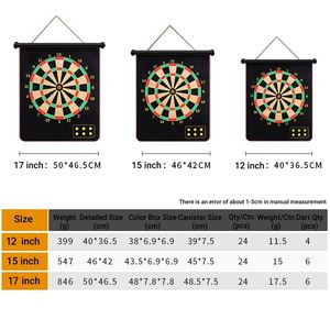 Factory Direct Sale Black Metal <strong>Dartboards</strong> <strong>Magnetic</strong> Competition Dual-use Metal Double Sided Dart Board - Product Image 6