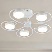 Plafonnier LED en forme de pétale avec télécommande, éclairage moderne et minimaliste pour chambre à coucher et salle à manger