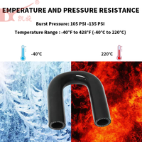 Tuyau en silicone sur mesure renforcé multicouche haute pression haute performance pour moteur de camion et automobile, directement de l'usine